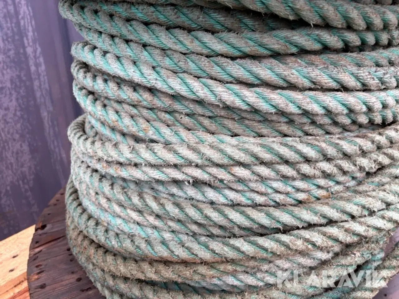 Billede 7 - Kabeltromle med reb 4 styk.