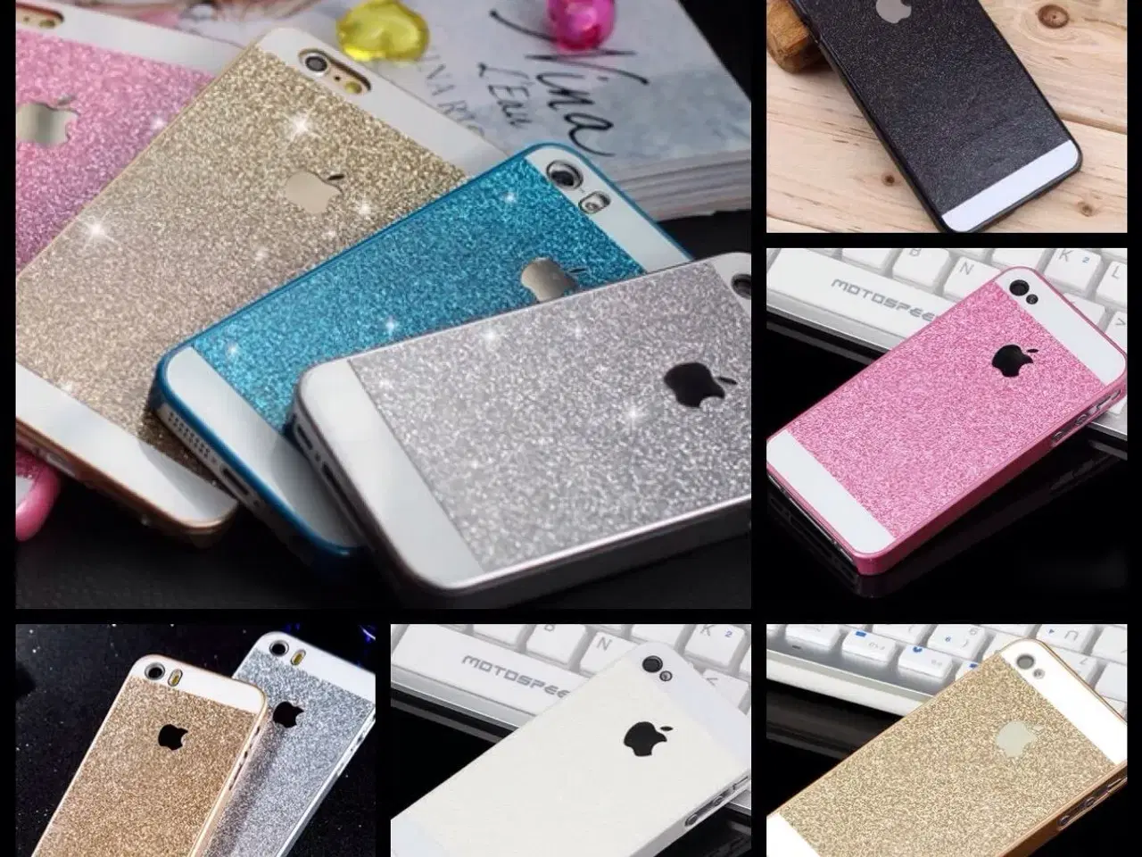 Billede 1 - Glimmer cover iPhone 4 4s 5 5s SE 6 6s