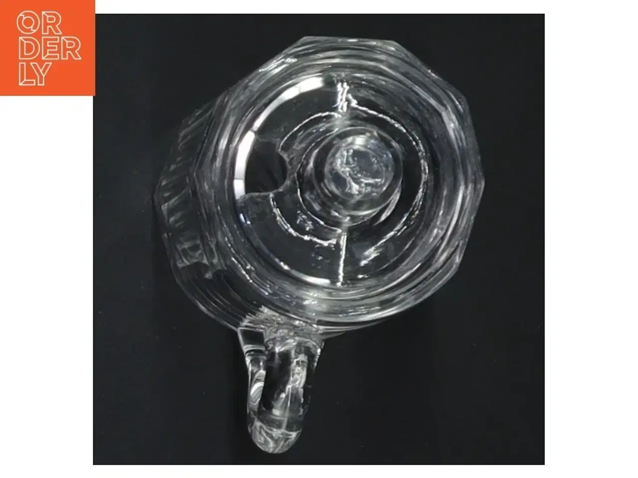 Billede 4 - Retro Glas sennepskrukke  med låg (str. 8 cm)