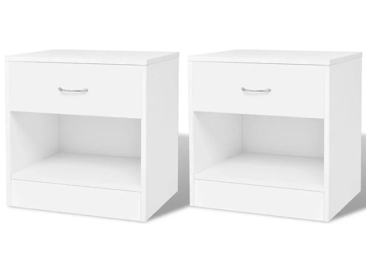 Billede 1 - Natbord med skuffe 2 stk. hvid