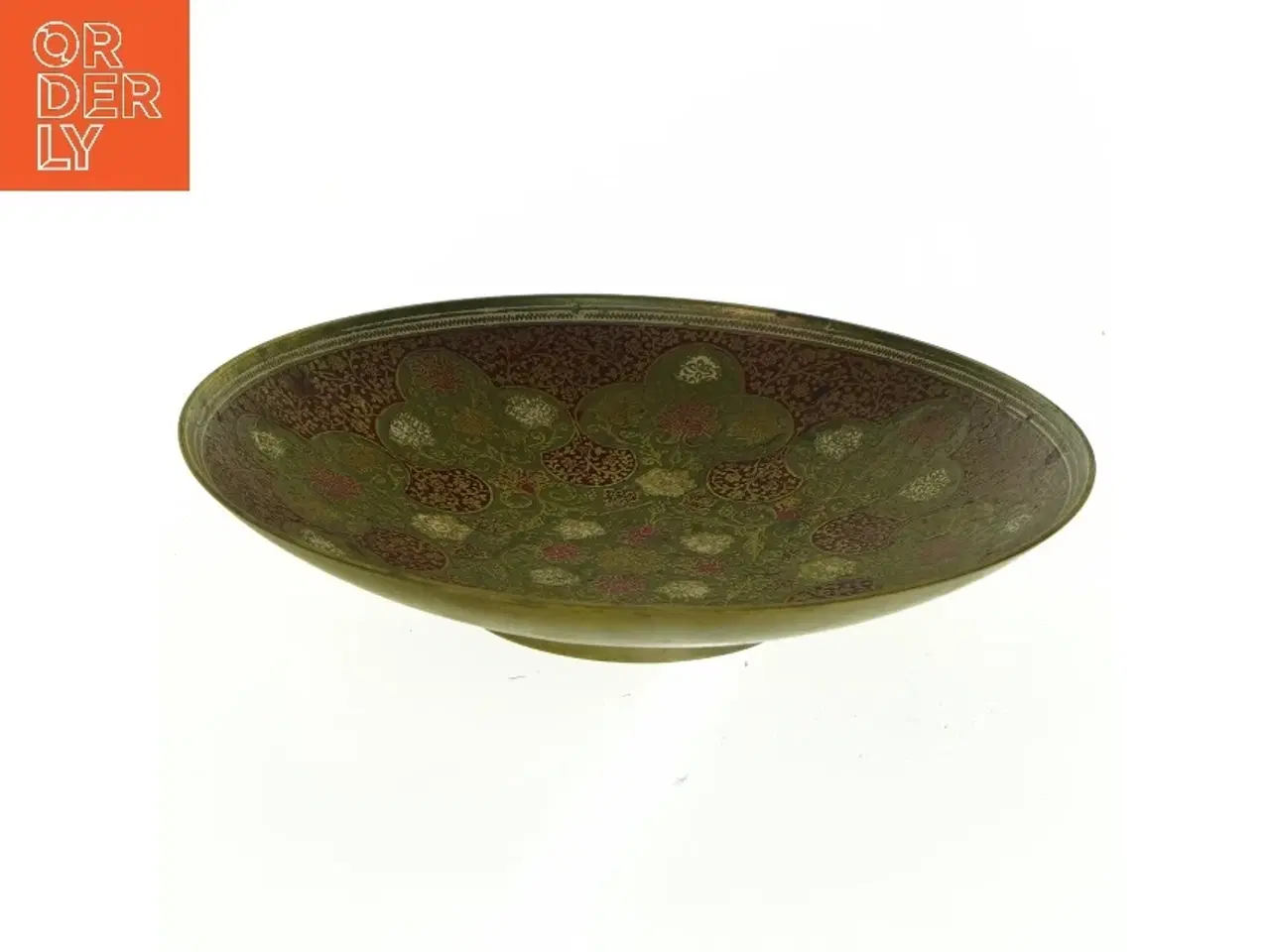 Billede 4 - Dekorativ messingbakke (str. 19,5 cm i diameter)