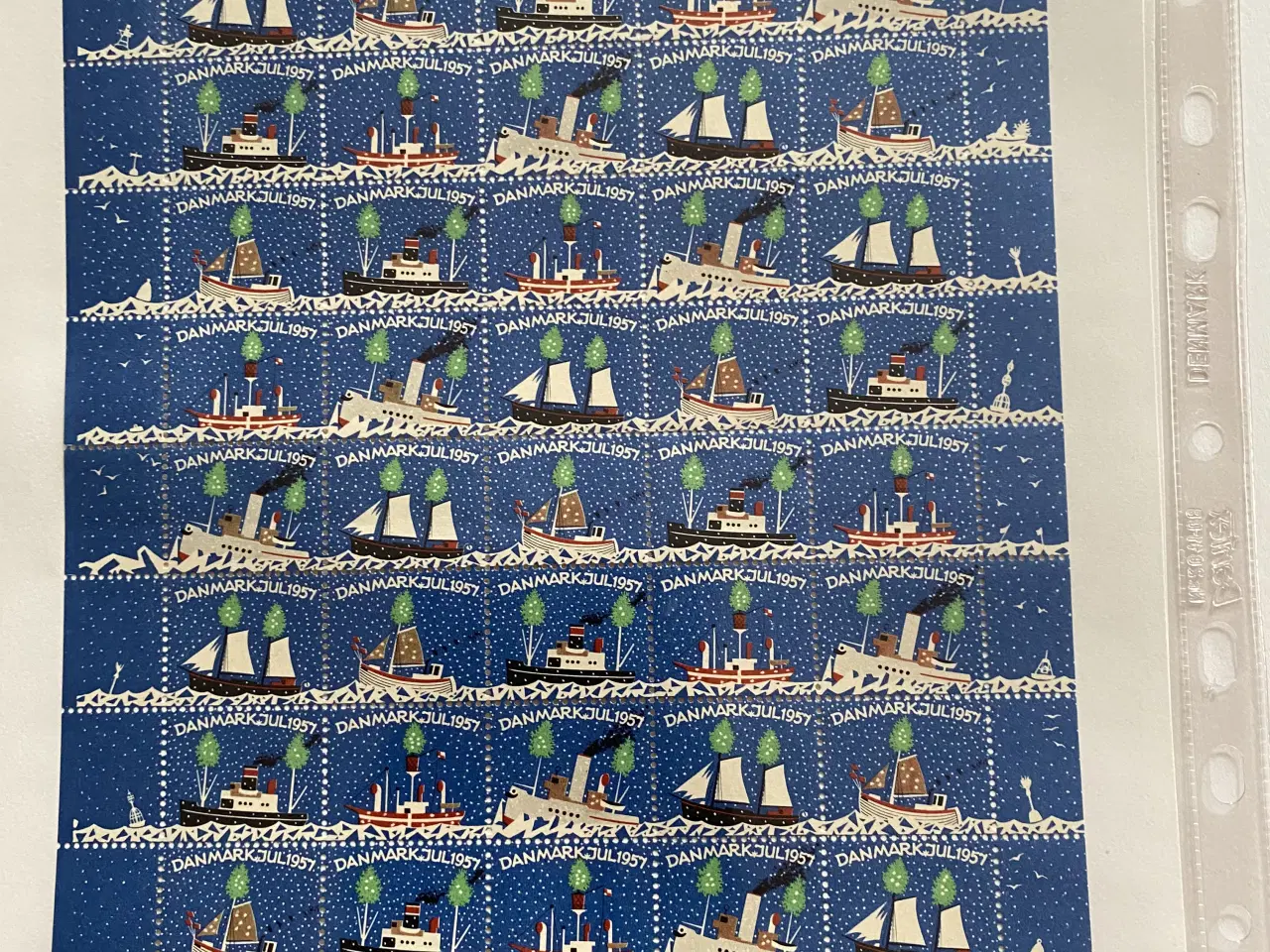 Billede 2 - Danmark julefrimærker ark og enkelte mærker