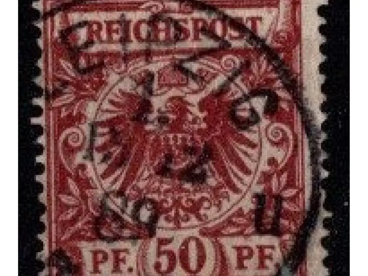 Billede 1 - 1889-1900 - Tysk Rige - Frimærke - AFA 51a - 50 pf