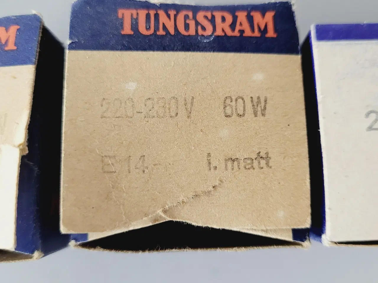 Billede 4 - ⭐️: 4 stk. Vintage Tungsram kertepærer – 60W & 40W