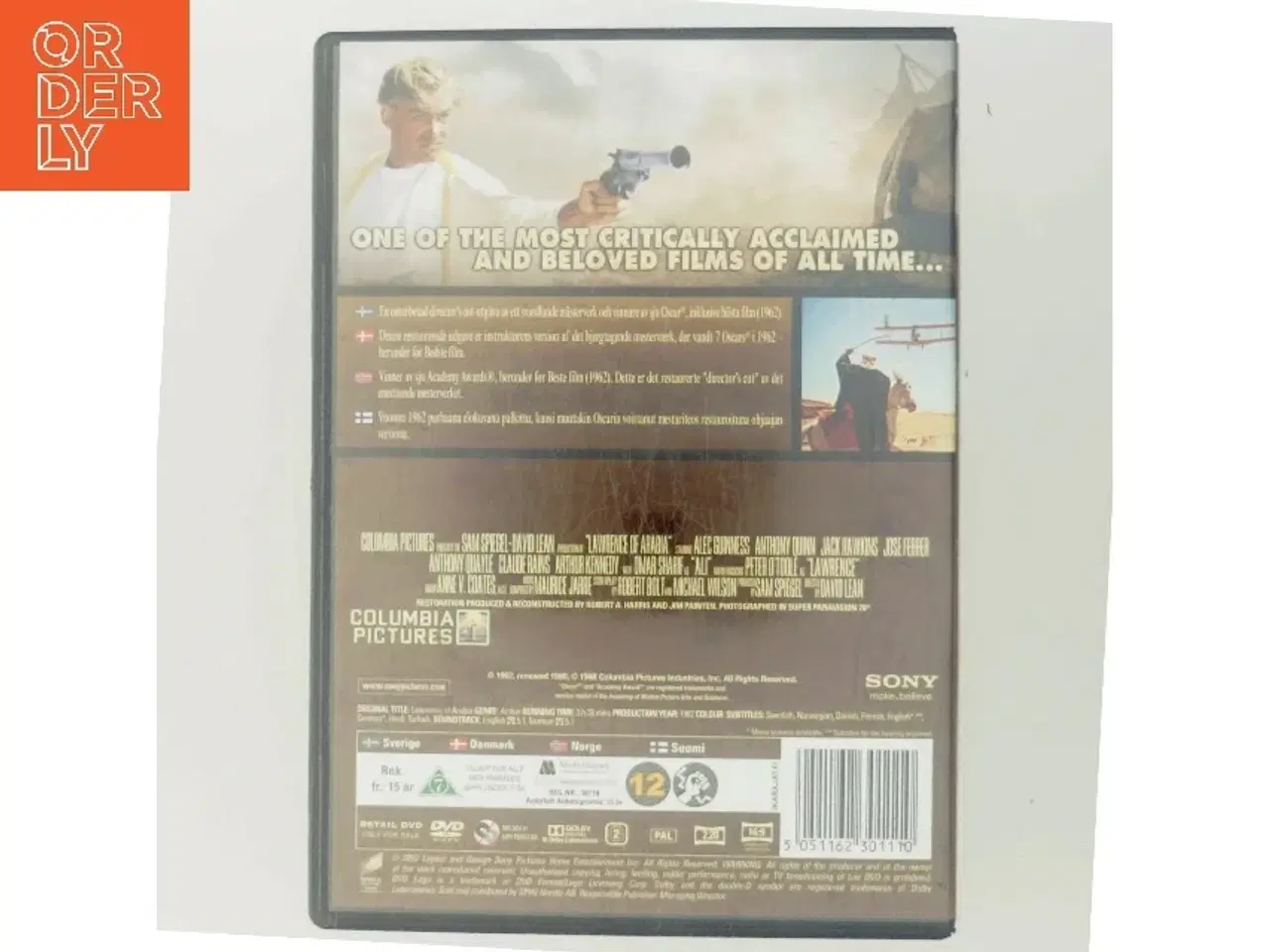 Billede 3 - Lawrence of Arabia med Peter O'Toole (DVD)