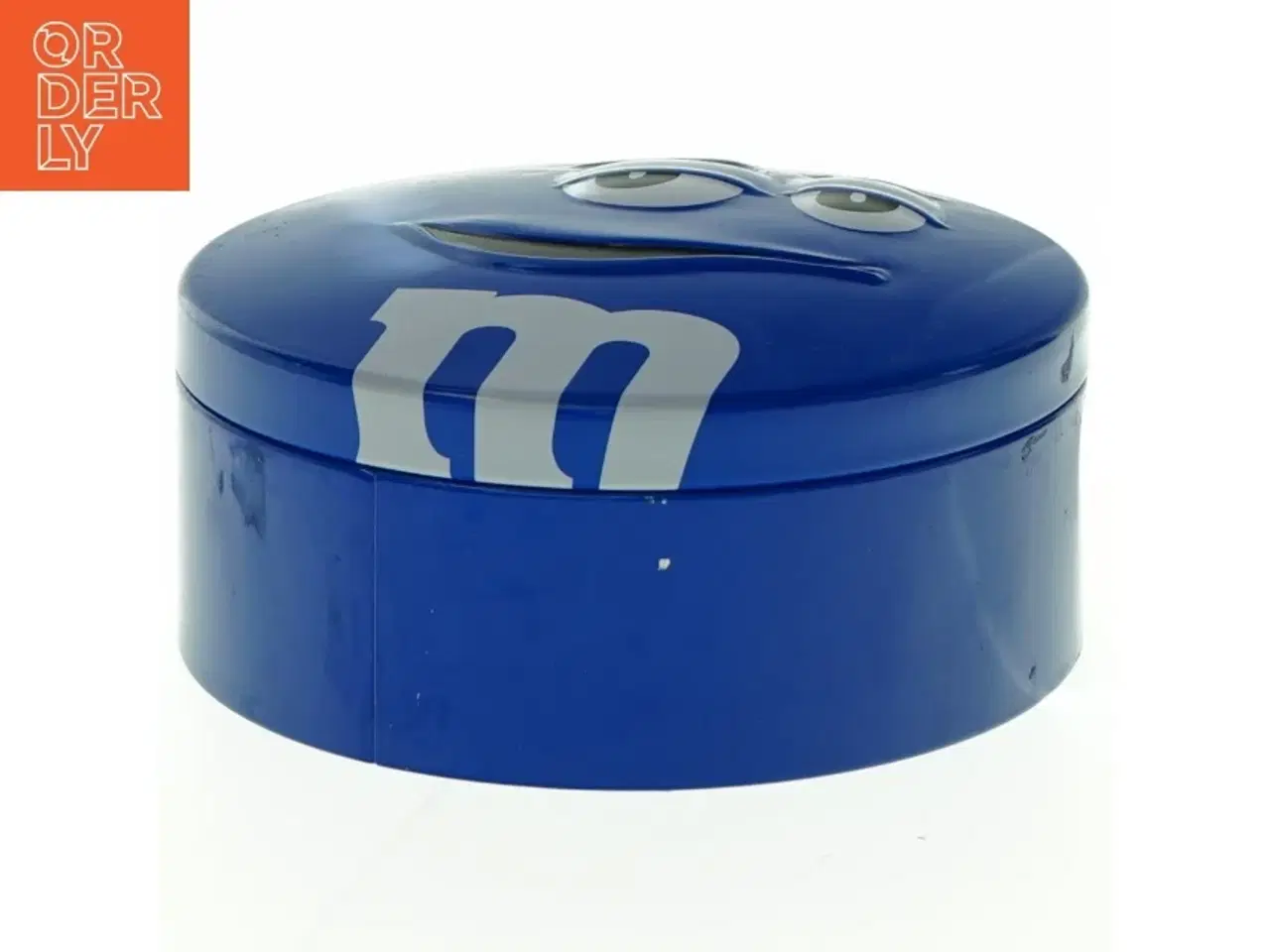 Billede 1 - Blå M&M&#39;s metalbeholder fra M&M (str. Ø 13 cm)