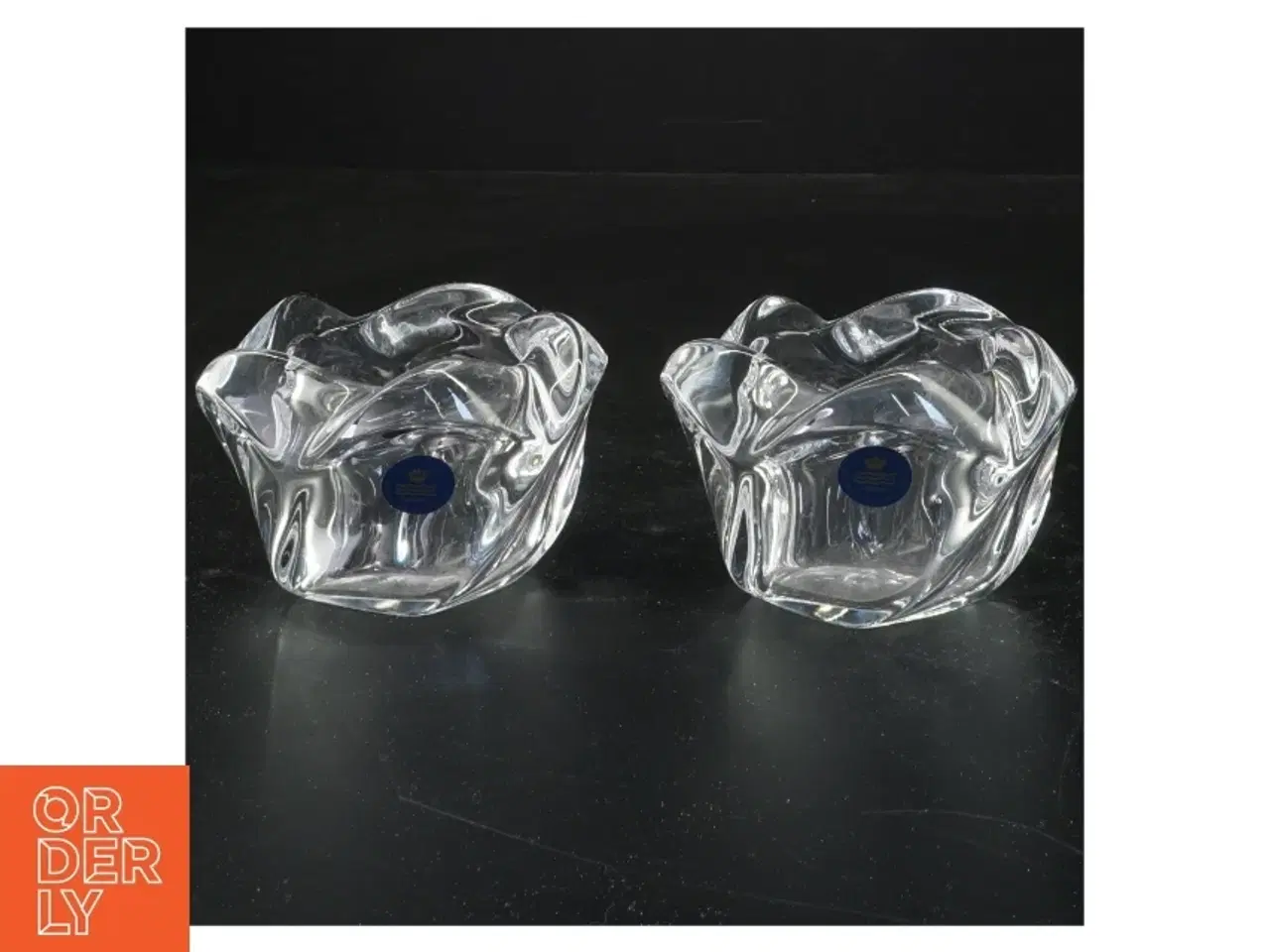 Billede 1 - Glas fyrfadsstager fra Royal Copenhagen (str. 6 cm)