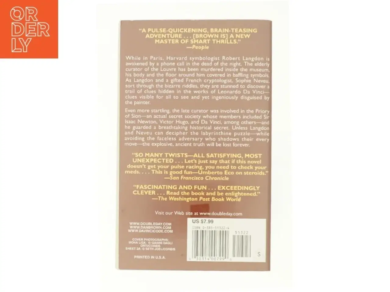 Billede 2 - The Da Vinci gode af Dan Brown fra Bog