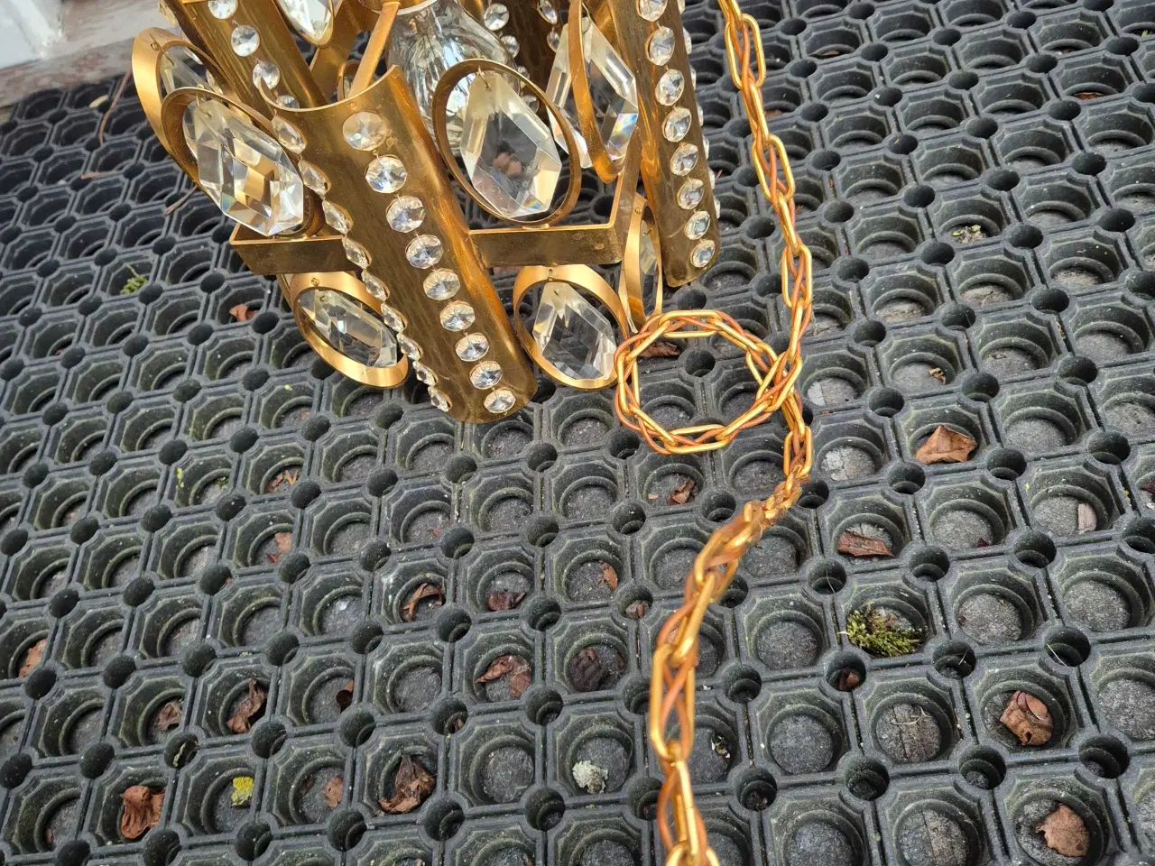 Billede 19 - Fin retropendel med prismer i klart glas