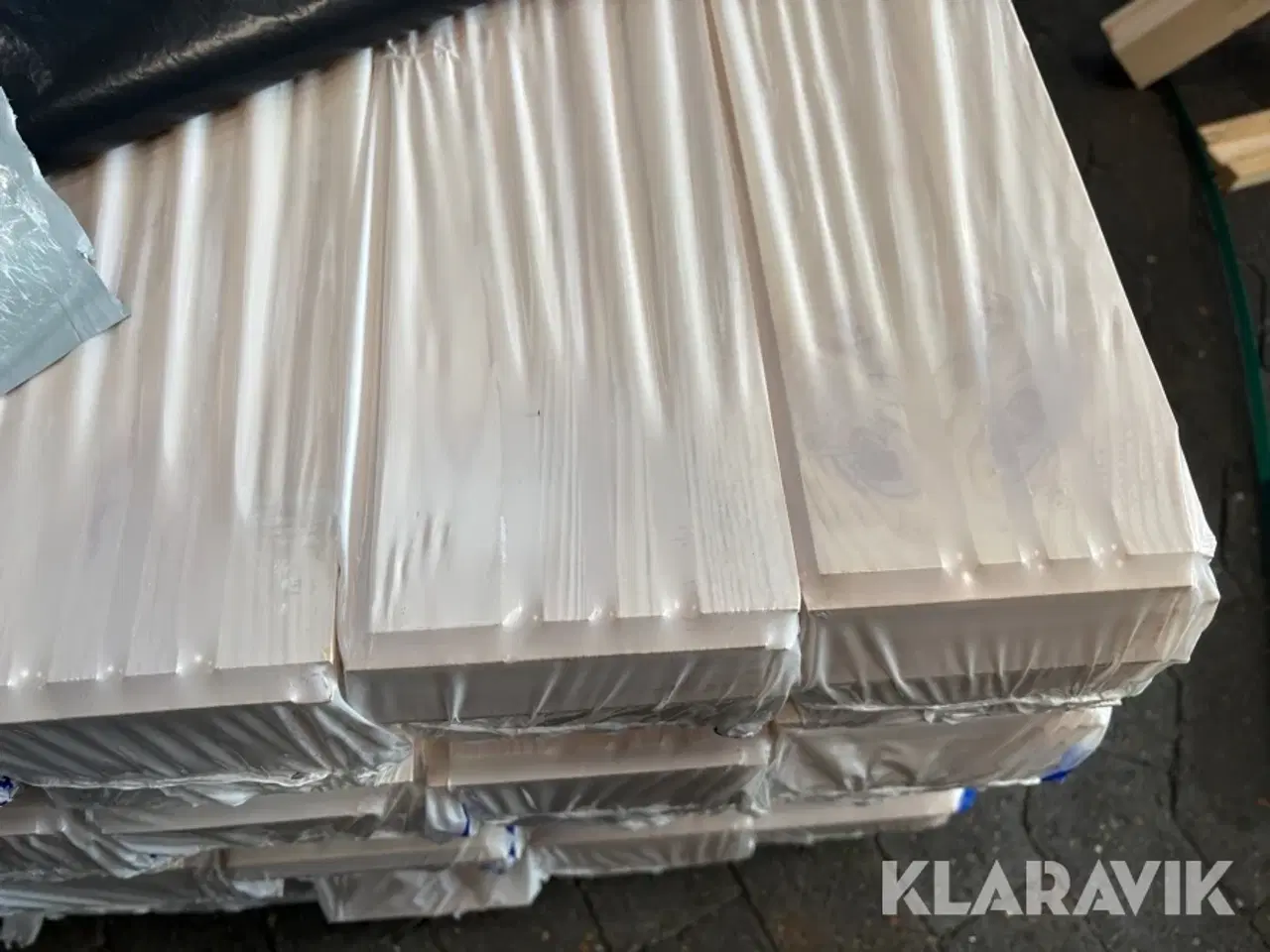 Billede 2 - Loft brædder Moelven Ludet hvid voks - 288 brædder