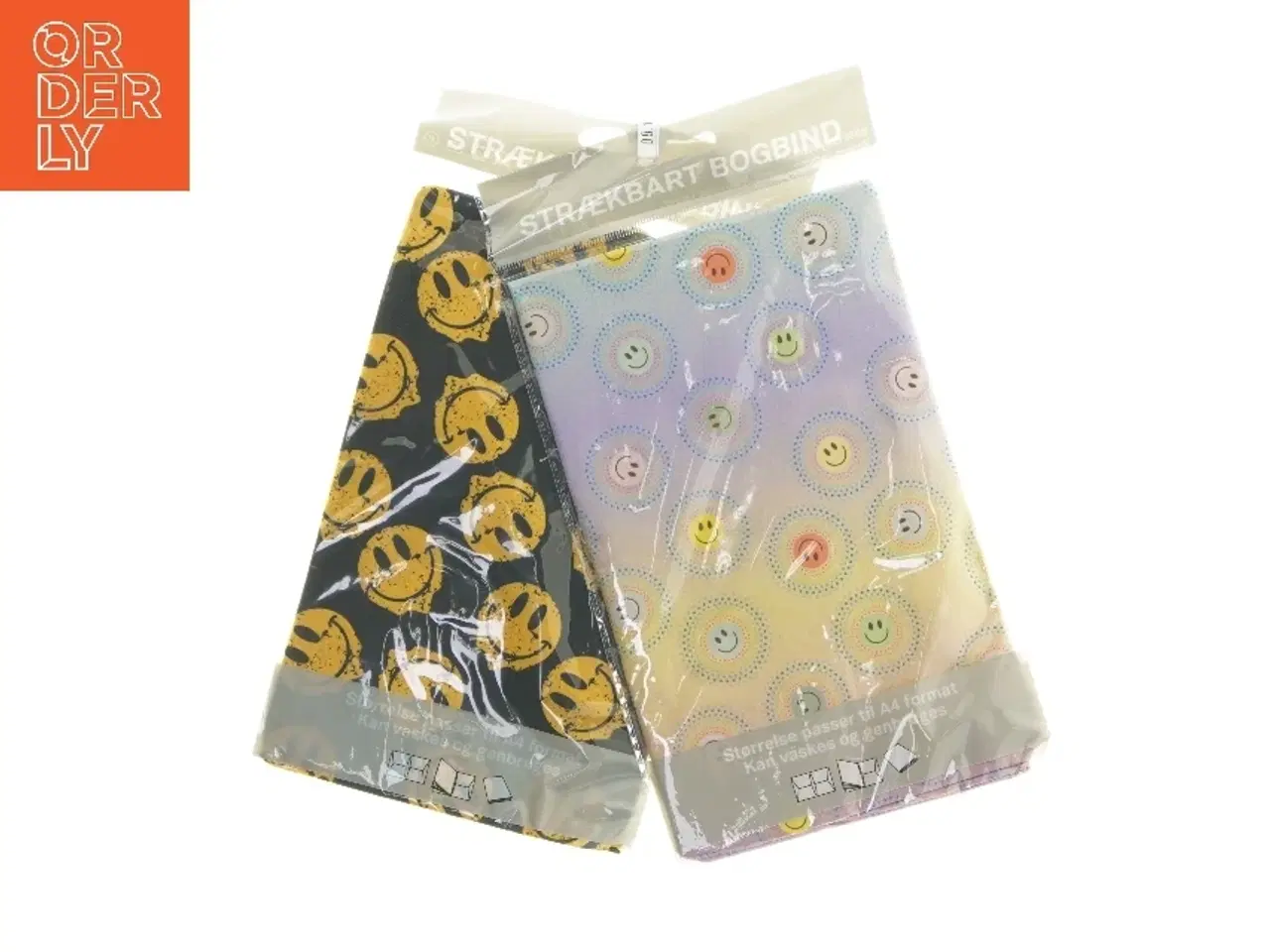 Billede 1 - Strækbart bogbind A4 med smiley-motiv fra Conzept (str. A4 cm)
