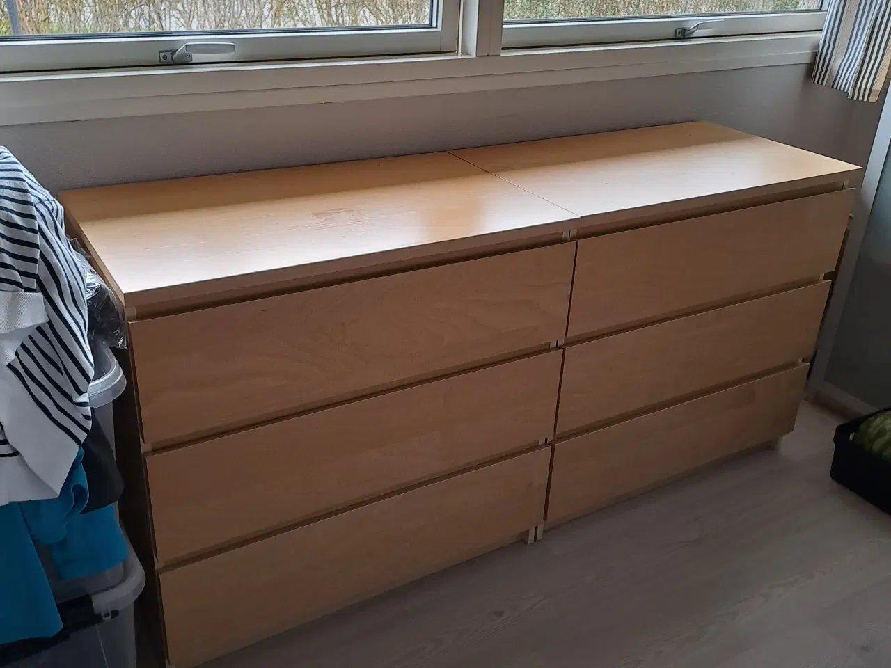 Billede 1 - 2 Kommoder med 3 skuffer