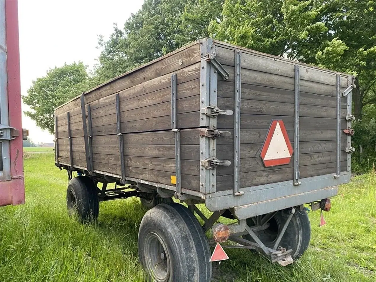 Billede 3 - Ferma 4 hjulet vogn med sidetip og oliebremser på 1 stk. aksel.