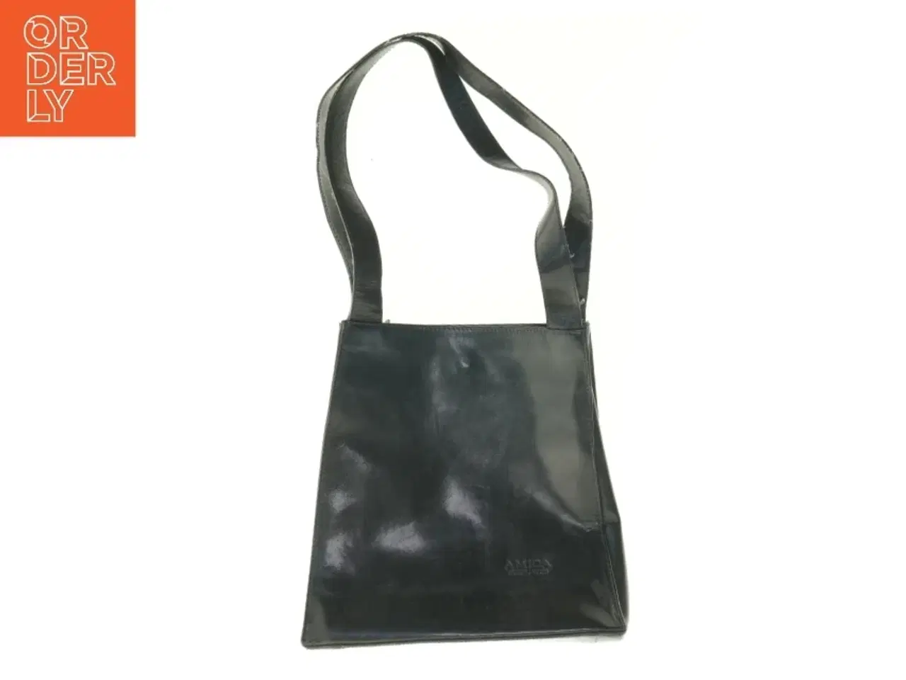 Billede 1 - Sort skuldertaske fra Amica (str. 30 x 30 x 11 cm)