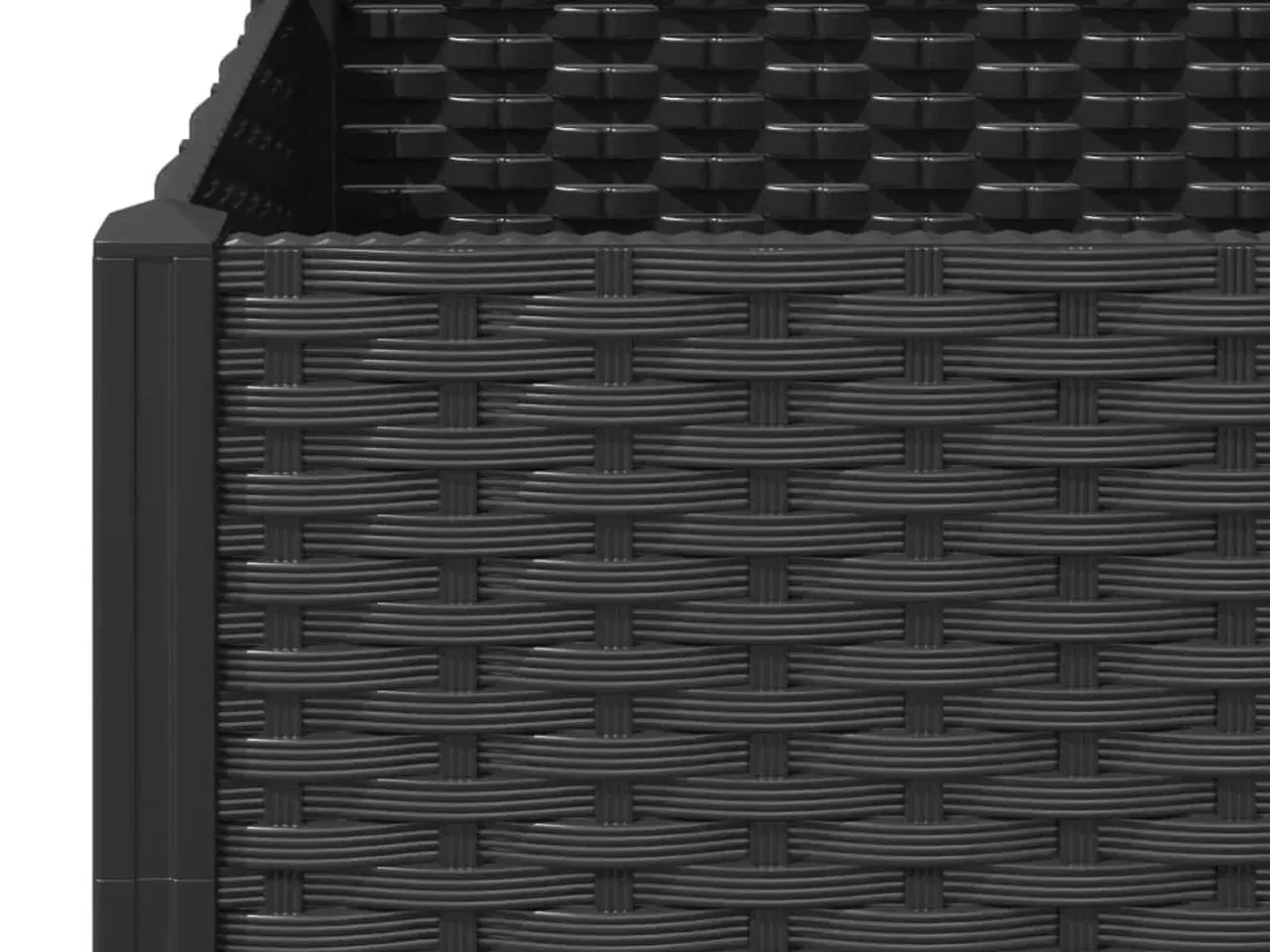 Billede 7 - Plantekasse med espalier 120x120x136 cm PP sort