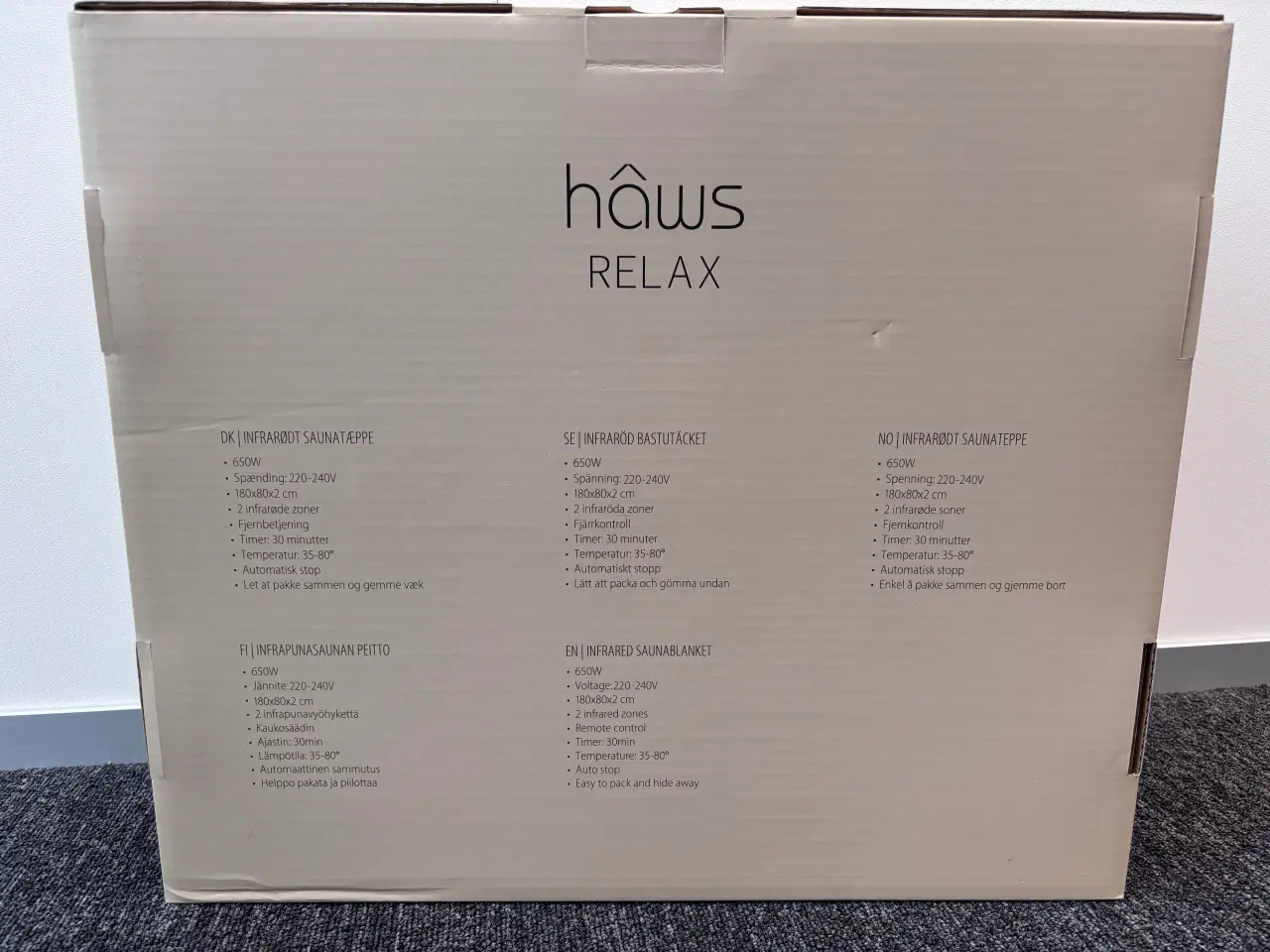 Billede 2 - Ubrugt infrarødt saunatæppe