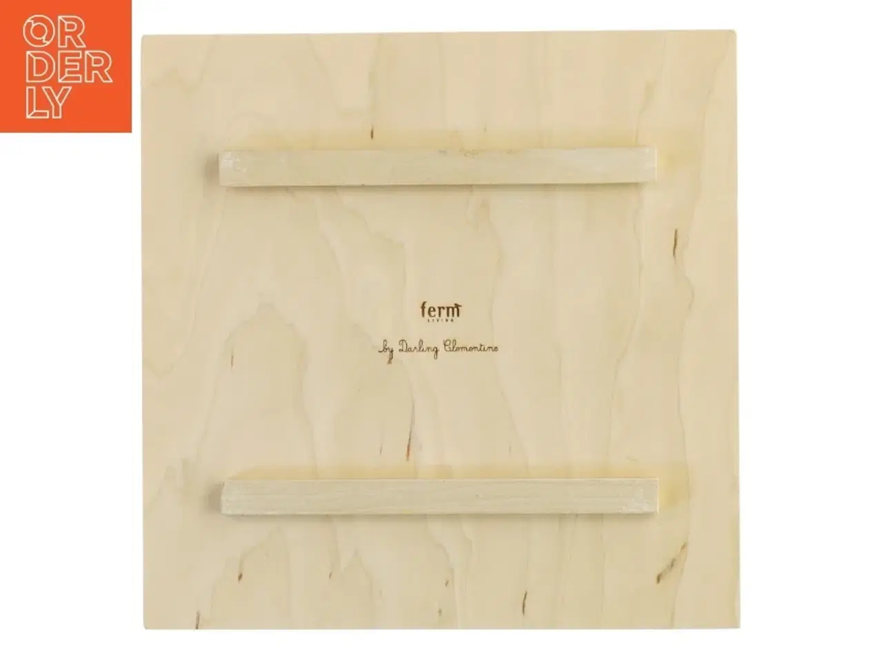 Billede 3 - Illustreret træbillede fra Ferm (str. 25x25 cm)