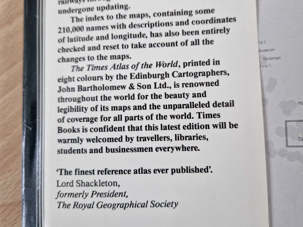 Billede 10 - Atlas fra The Times. Jubilæumsudgave fra 80erne.