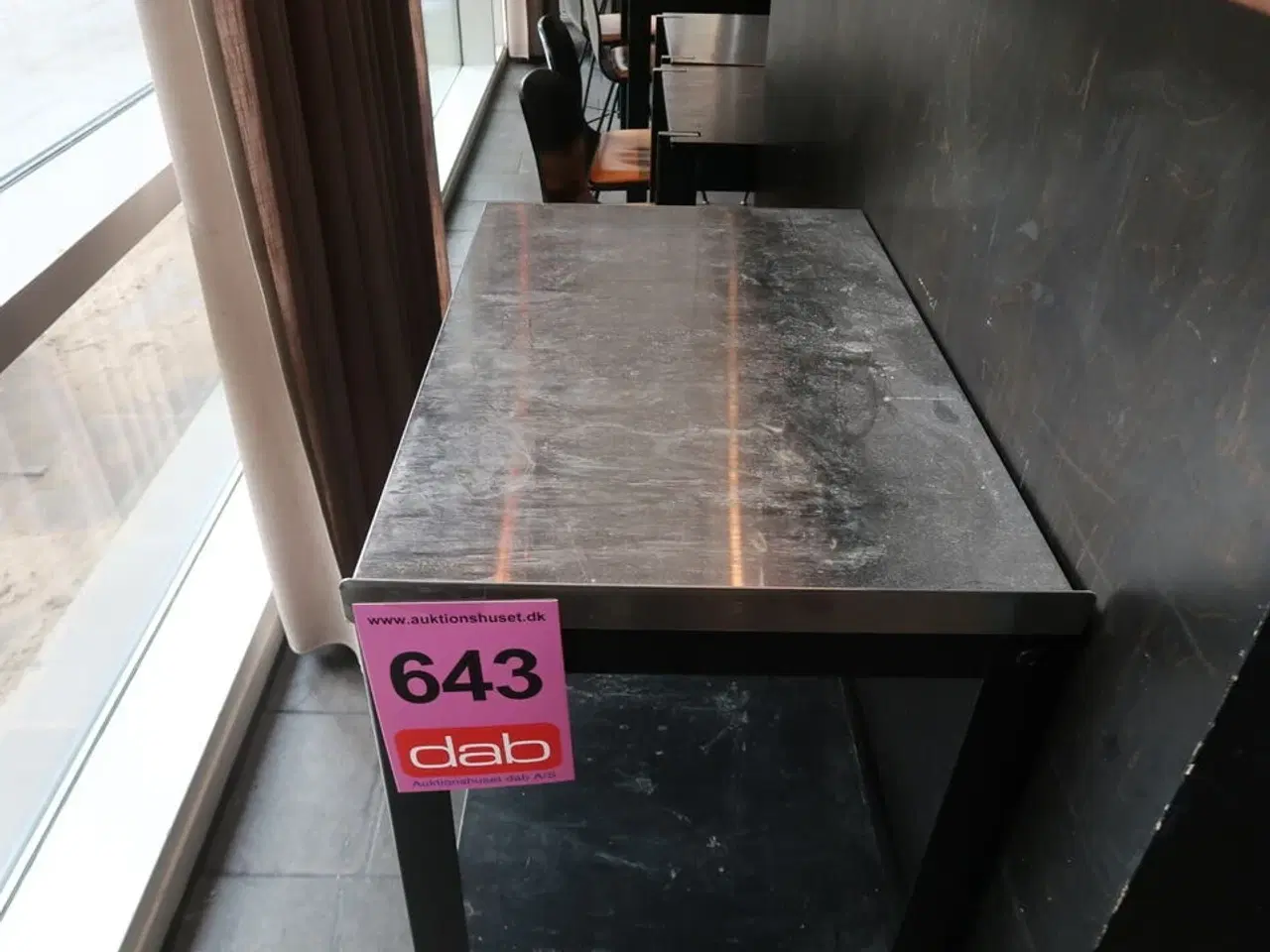 Billede 2 - Bord med rustfri stålbordplade