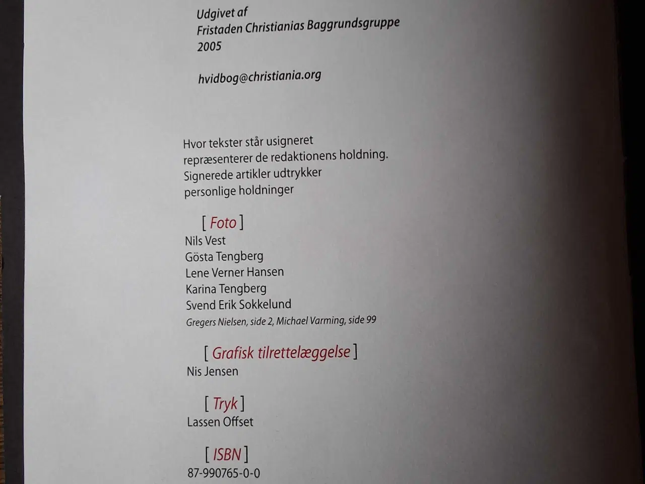 Billede 2 - Christiania - en hvidbog i farver. Om Fristaden 
