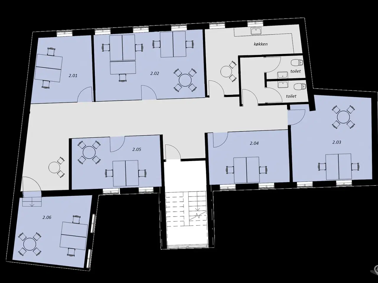 Billede 13 - EasyOffice Randers. Vestergade - lokale 2.02A