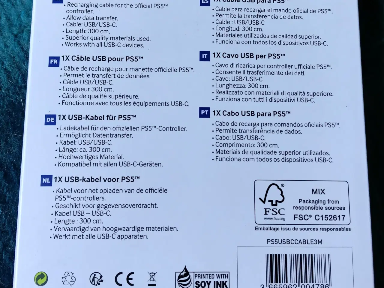 Billede 2 - DATA Kabel Til Ps 5