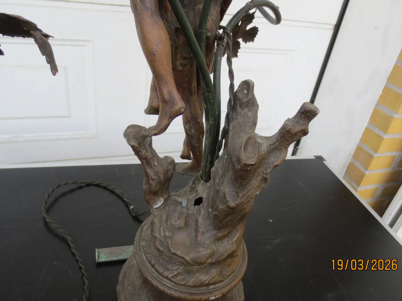 Billede 6 - 1 stk Art-Nouveau-lampe 1900