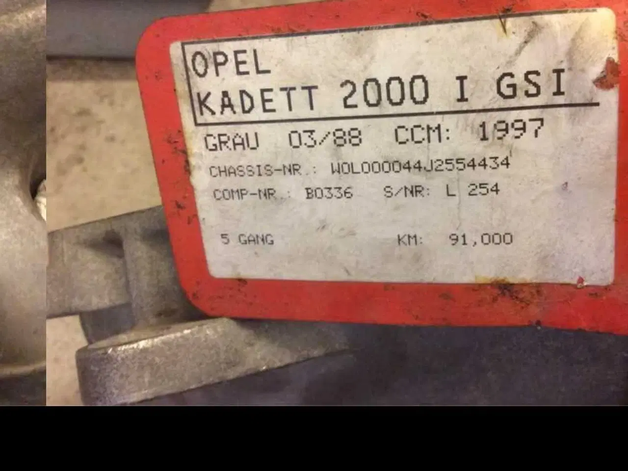 Billede 1 - Div opel F16 gearkasser