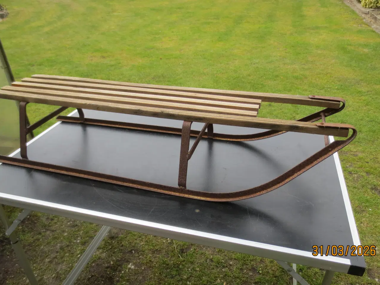 Billede 1 - 1 stk Retro Slæde