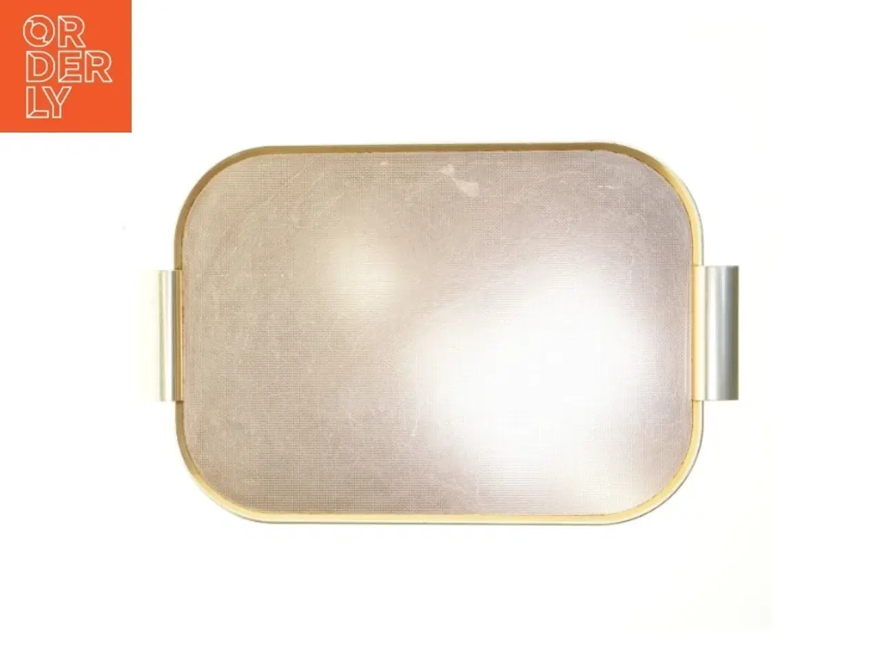 Billede 1 - Serveringsbakke i metal (str. 45,5x33 cm)