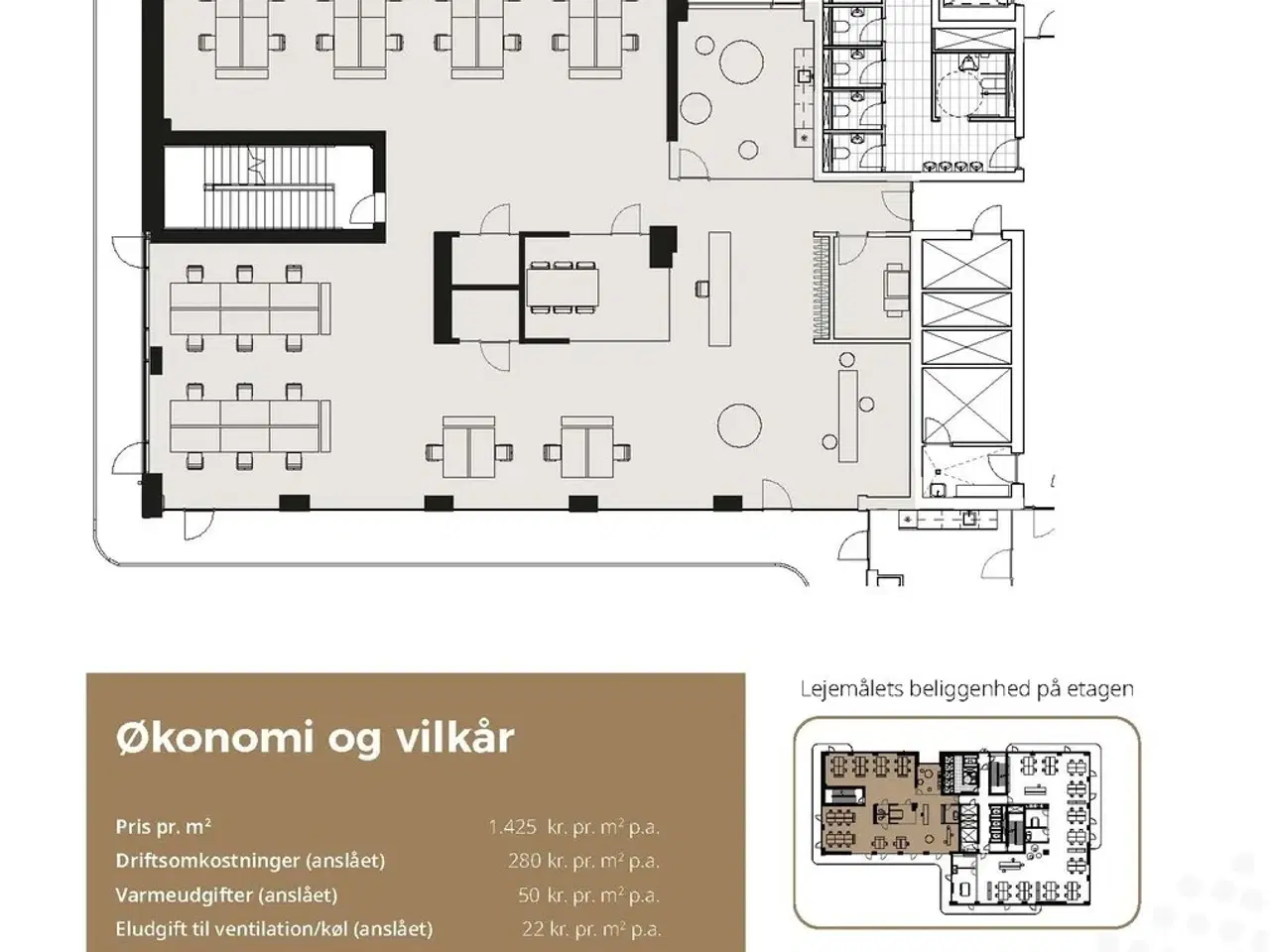 Billede 12 - Lyst og åbent kontor på 2. sal i World Trade Center
