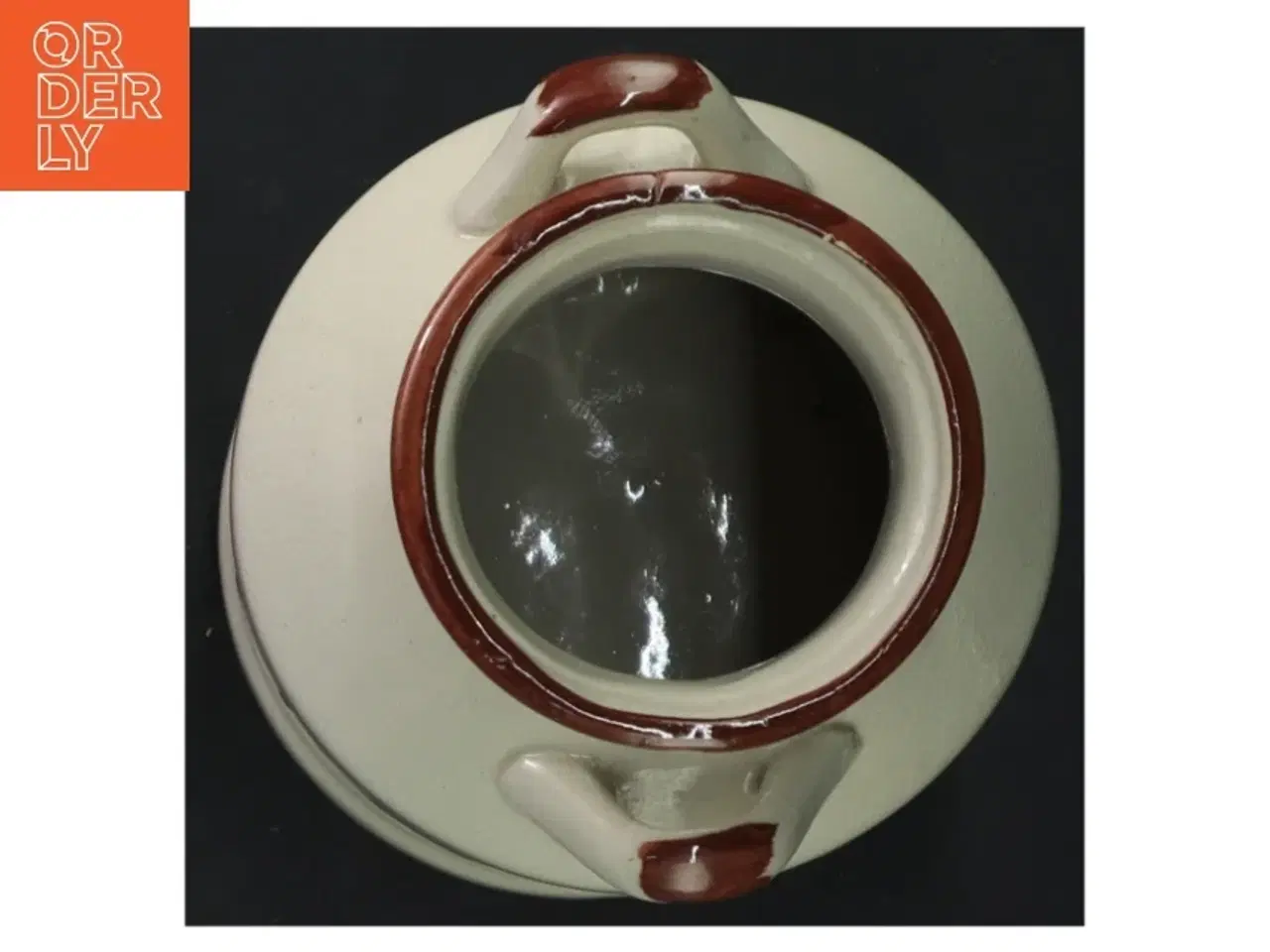 Billede 4 - Mælkejunge vase med sommerfugle design (str. 17,5x11 cm)