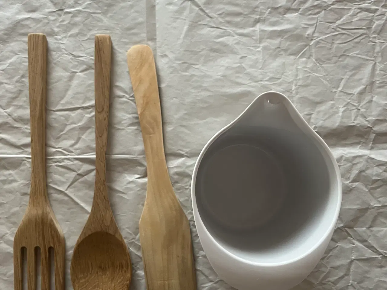 Billede 2 - Røreskål + træbestik