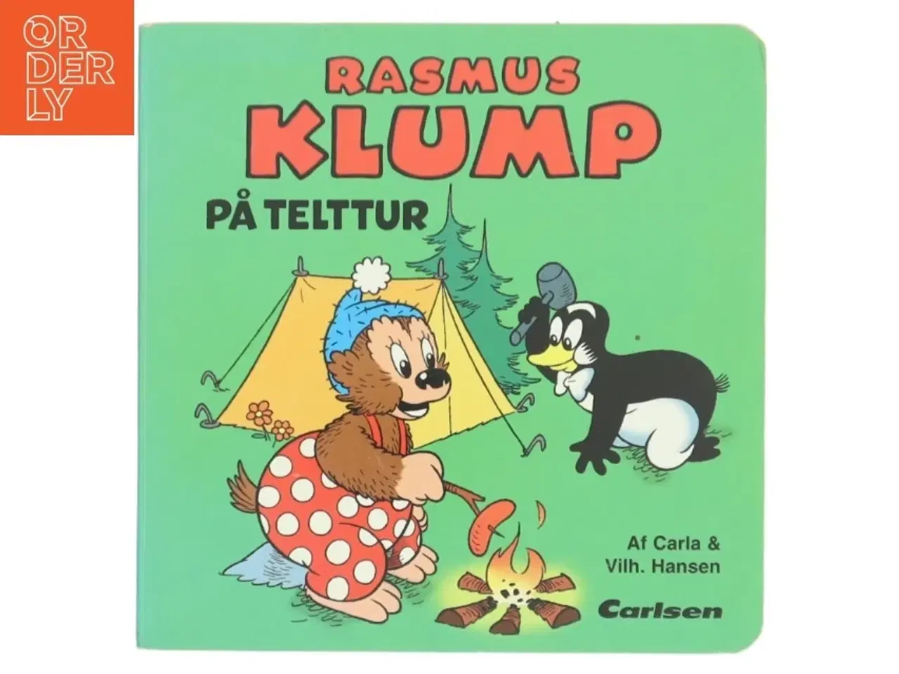 Billede 1 - Rasmus Klump bygger sandslot af Carla Hansen (Bog)