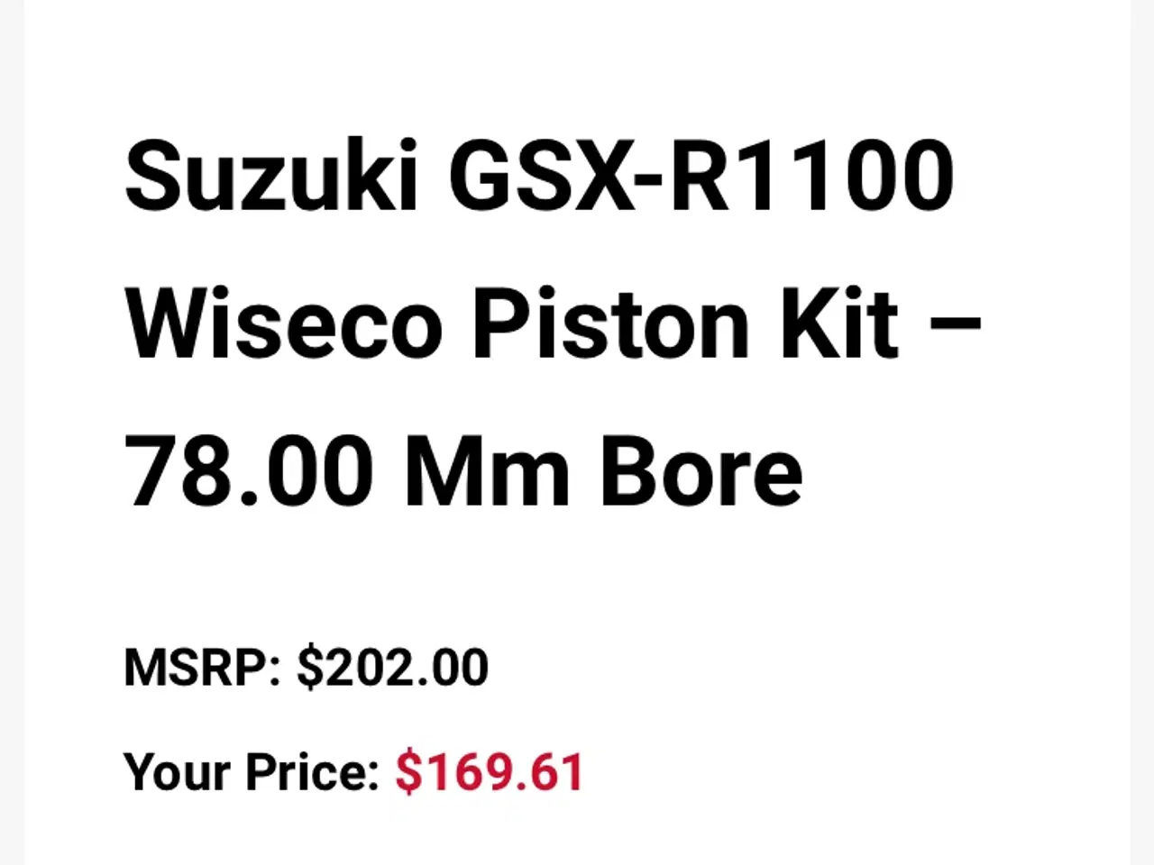 Billede 10 - WISECO STEMPLER GSXR 1100 