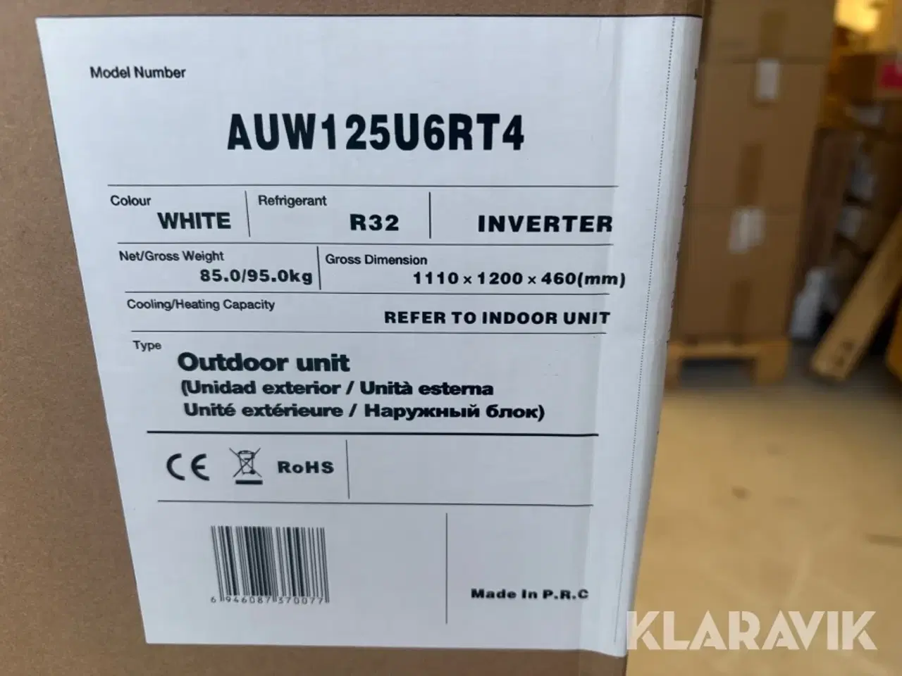 Billede 4 - Varmepumpe Hisense AUW125U6RT4 / AUV125UR4RC4 luft til luft