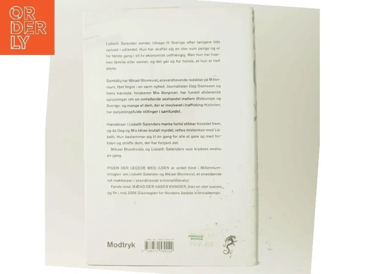 Billede 3 - Pigen Der Legede Med Ilden af Larsson, Stieg (Bog)