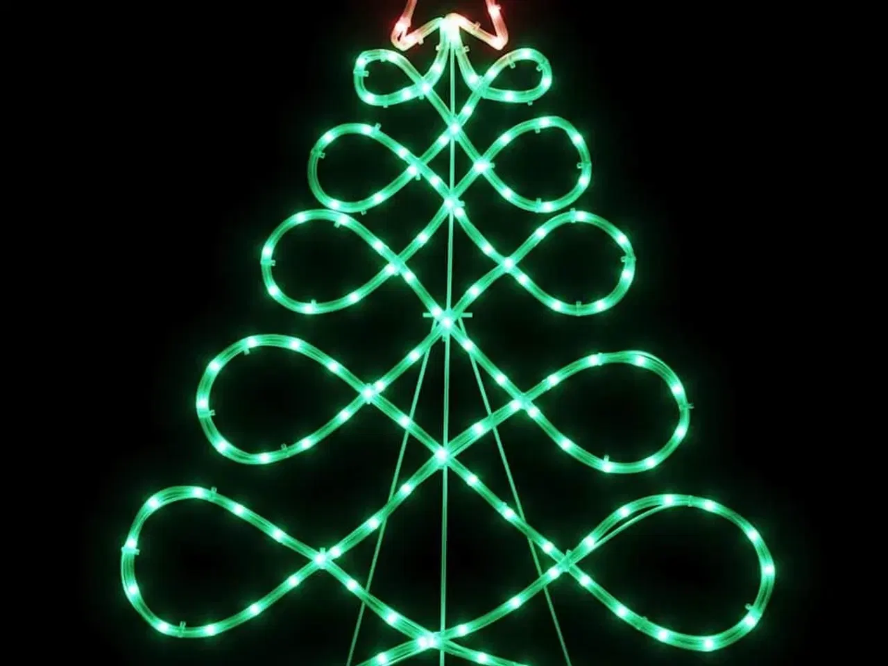 Billede 6 - Lys i form af et juletræ Flerfarvet 80 x 56 cm PVC