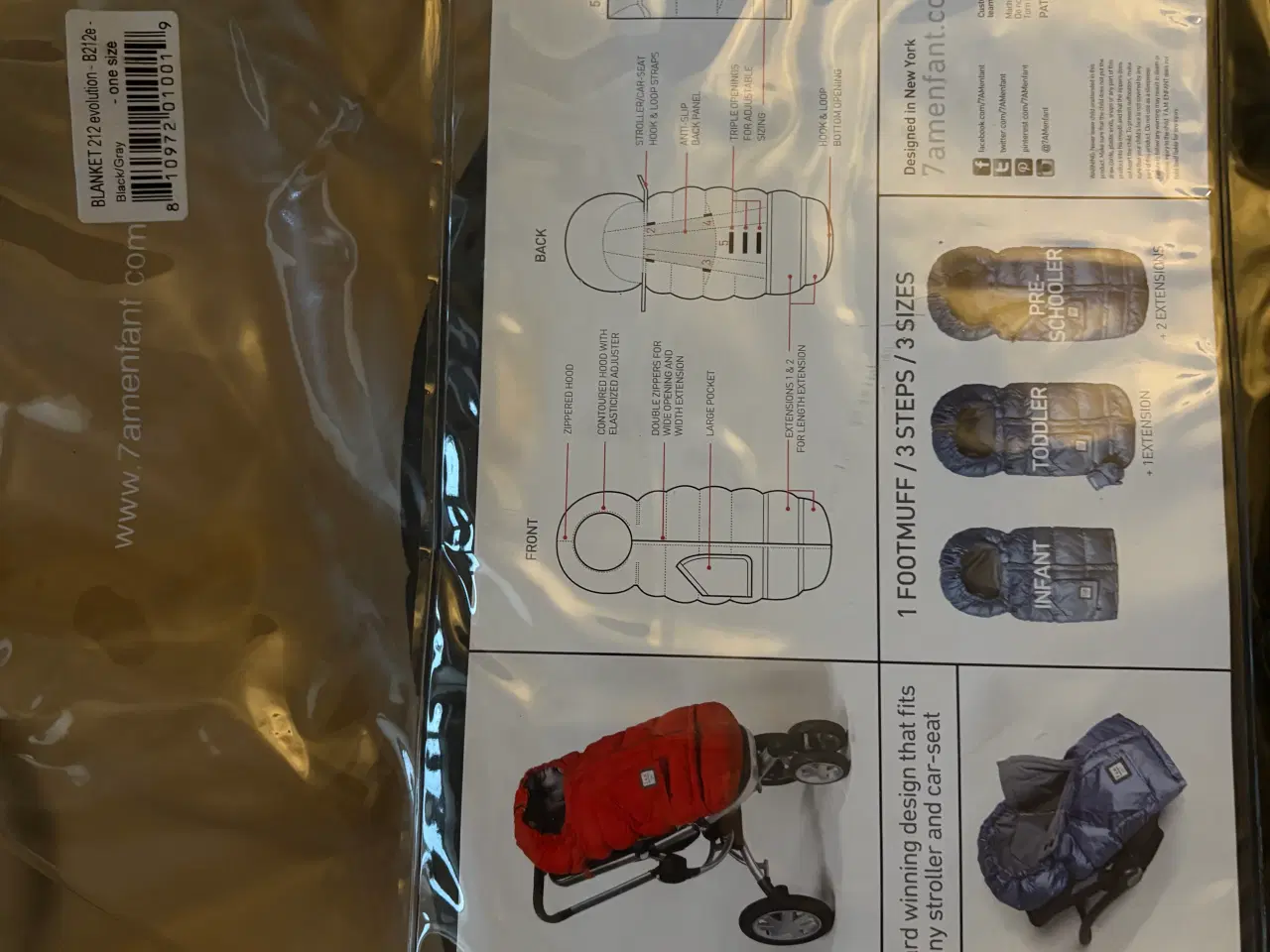 Billede 7 - Kørepose 7AM Enfant Blanket