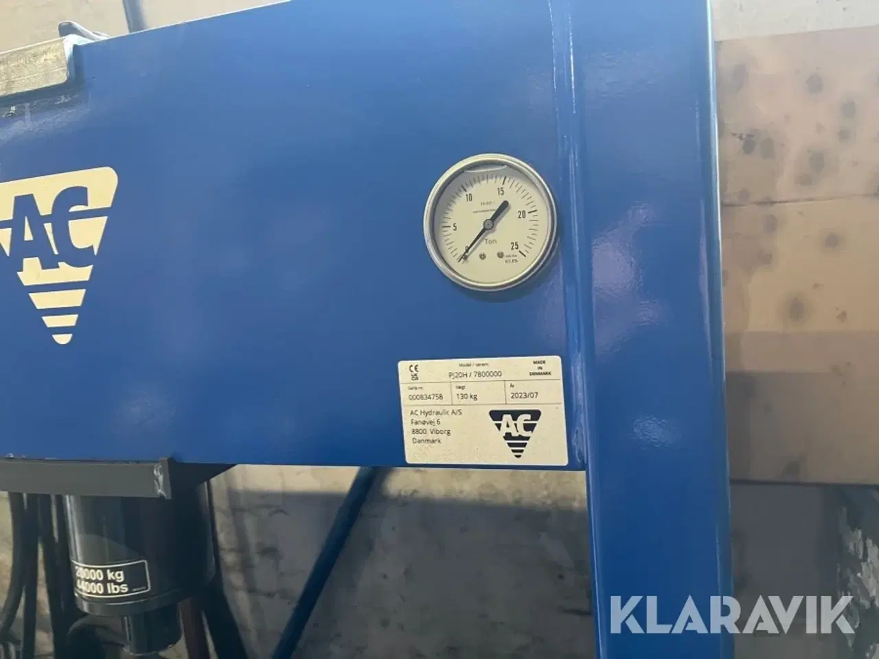 Billede 7 - Værkstedspresser AC Hydraulik PJ20H