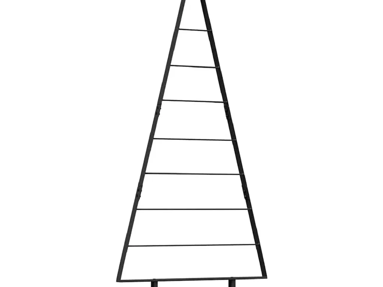 Billede 2 - Metal juletræ med stativ Sort 180 cm Stål