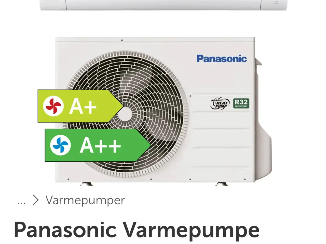 Billede 1 - Panasonic cz35wke varmepumpe 