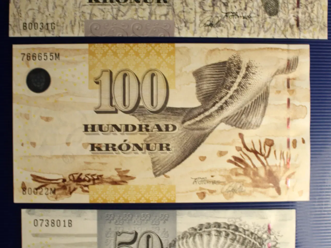 Billede 4 - 5 Færøske sedler, 2001-2005