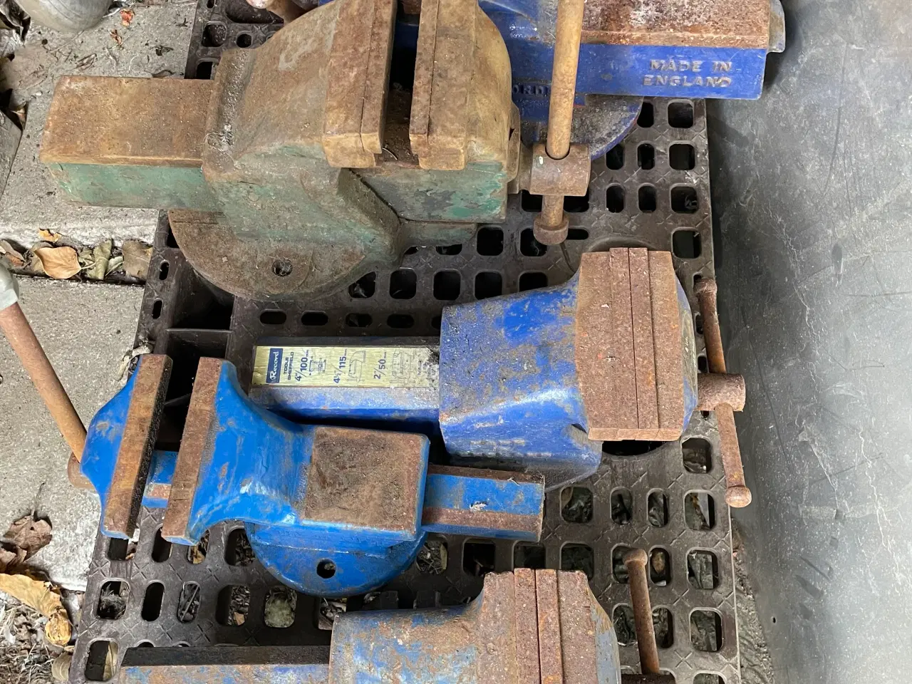 Billede 1 - 5 stk. Record og Matador stål skruestik 