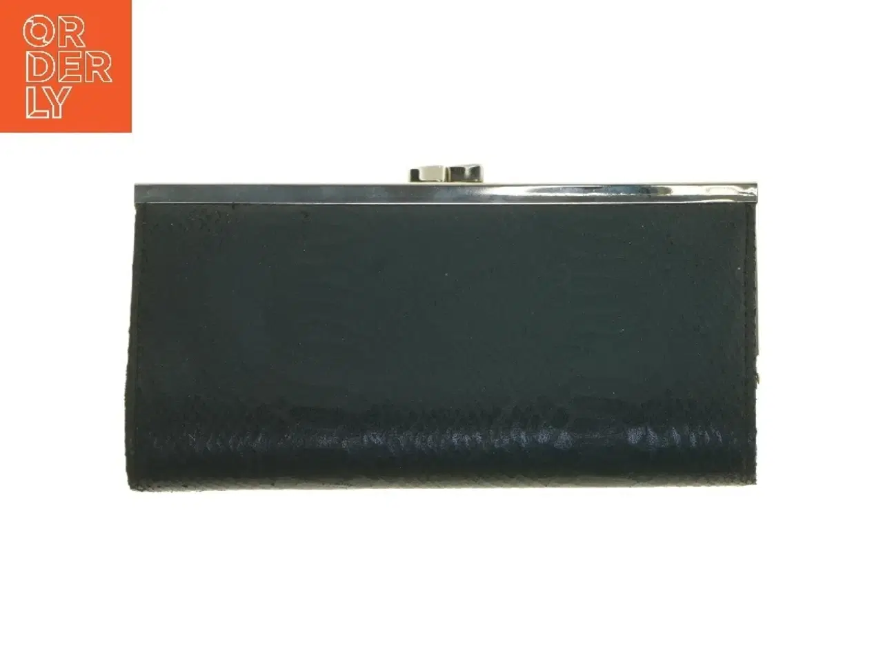 Billede 1 - Sort pung/ taske med mønster (str. 23x11 cm)