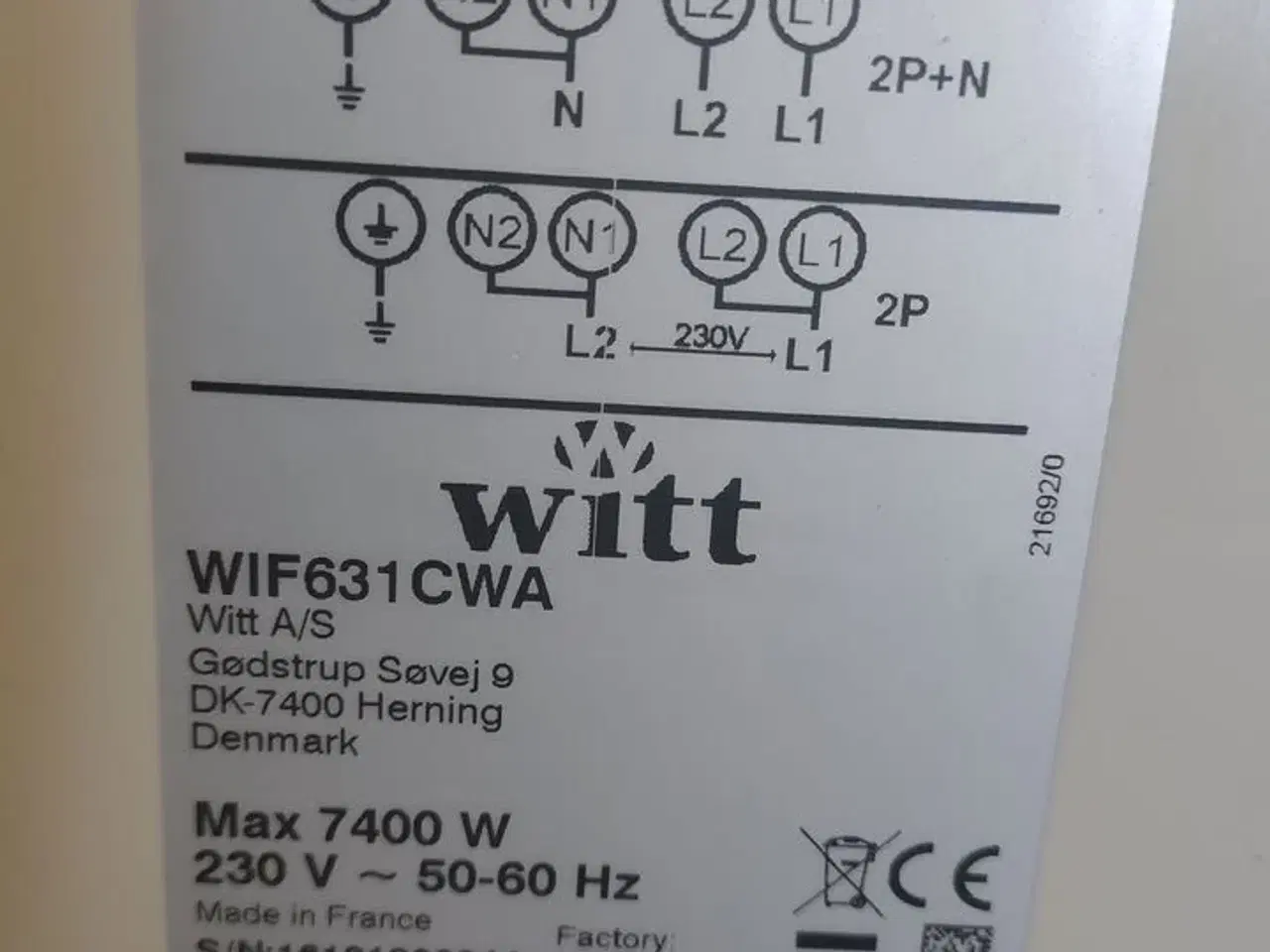 Billede 4 - Kogeplade, brugt  WITT