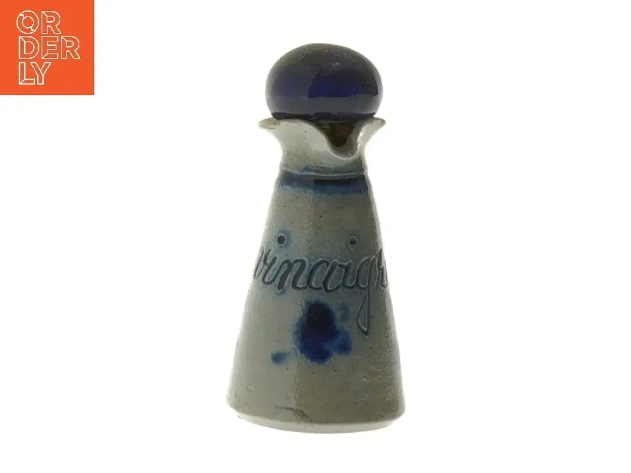 Billede 4 - Keramikflaske med korkprop (str. 9,5 cm)