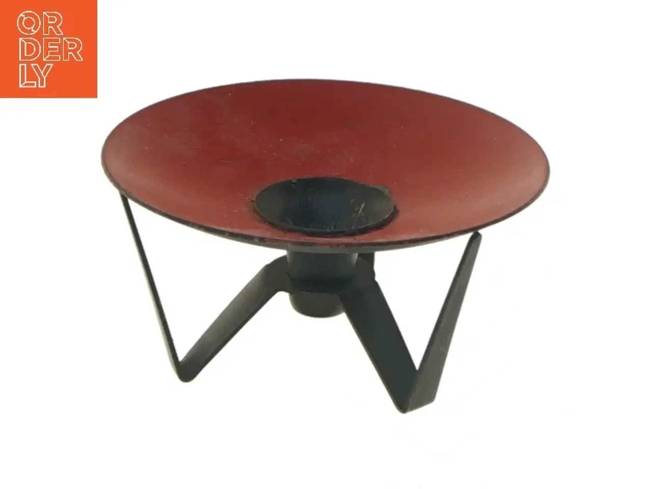 Billede 1 - Retro Metal lysestage (str. Ø 9 cm)