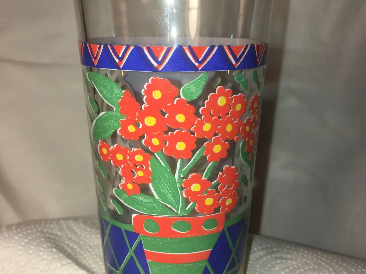 Billede 5 - Retro glas med blomster