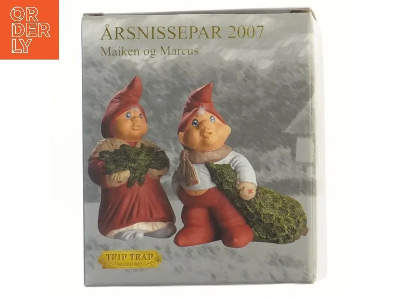 Billede 1 - Årsnissepar 2007 - Maiken og Marcus fra Trip Trap (str. 13 cm)